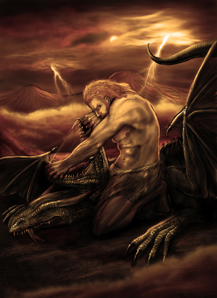 Vahagn and a dragon