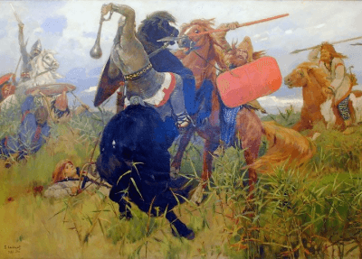 Indo-European Scythians and Slavs in a fight