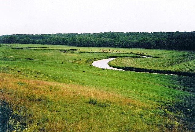 The Tollense river where battle took place