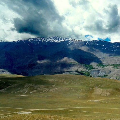 Mountainous Qaqlasht plains in Pakistan near the Hunza valley where the isolated Burushaski language is spoken