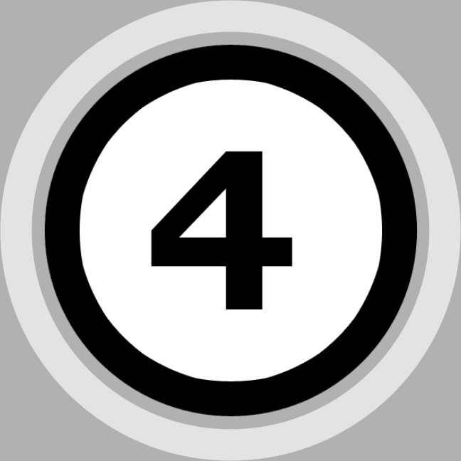 indo-european four quatro kat cztery keturi number icon